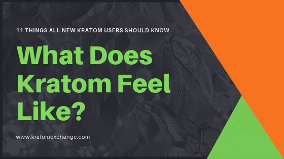 What Does Kratom Feel Like