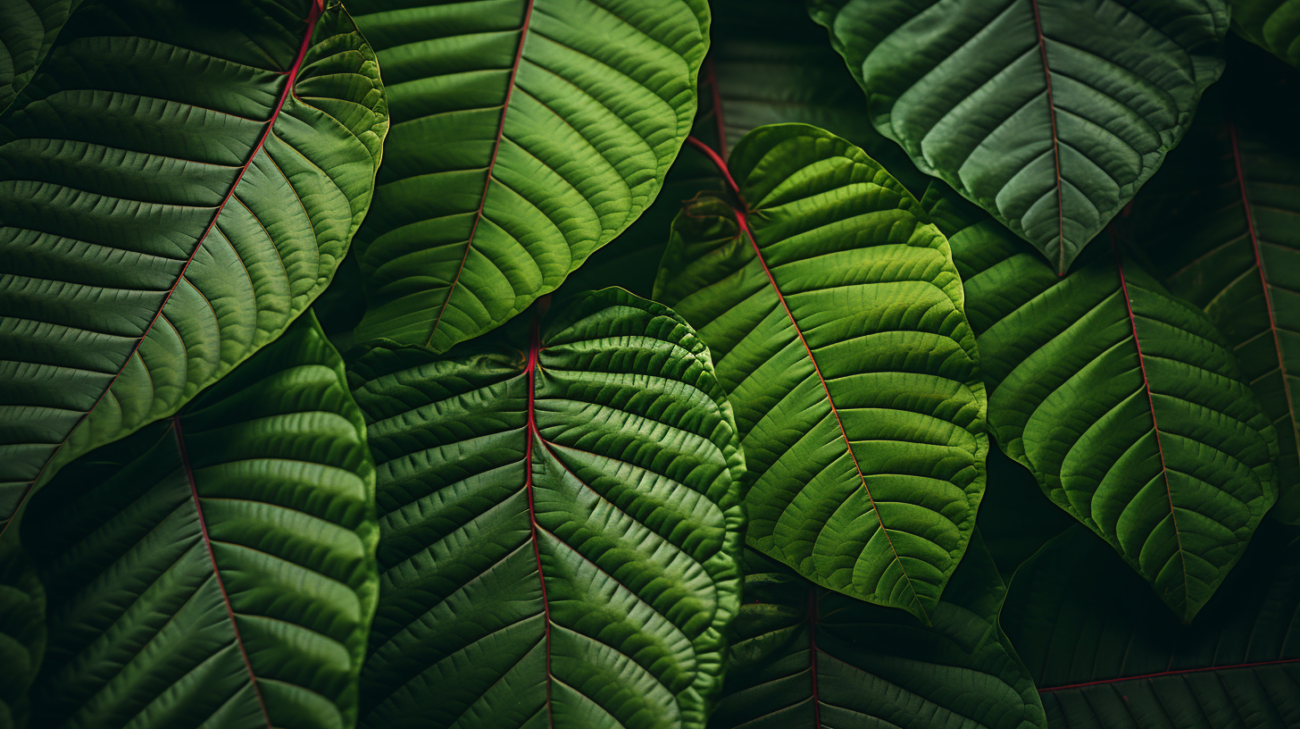 Red vein kratom leaves